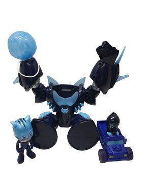 PJ Masks Robot Suit Robo-Catboy Light Sounds Preschool Night Ninja Bus Racer Lot